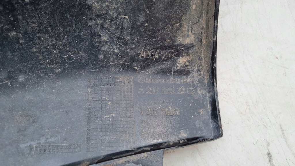 фото №14, Спойлер dół бампера перед mercedes eqs w297 amg