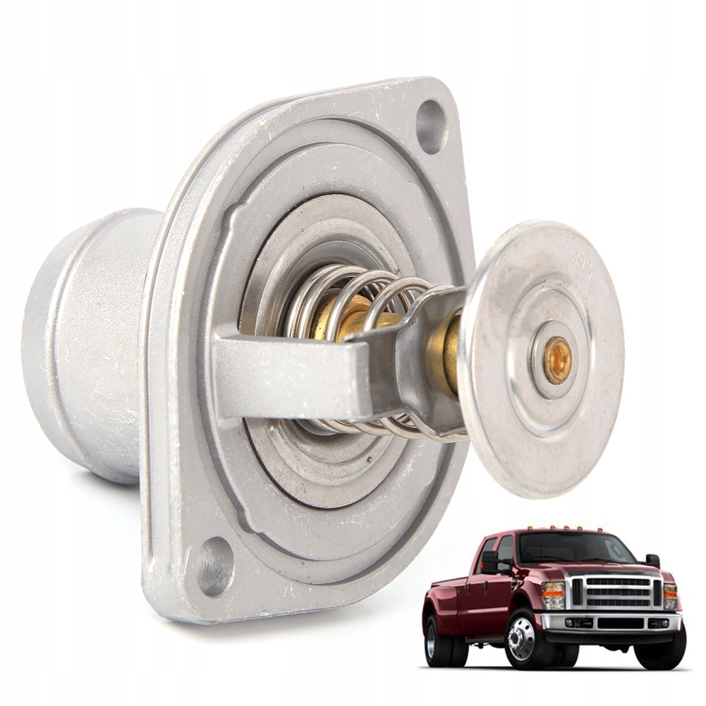 фото №6, Термостат з прокладка 3c3z8575aa pasuje do forda f-250 / f-350 / f-450 /