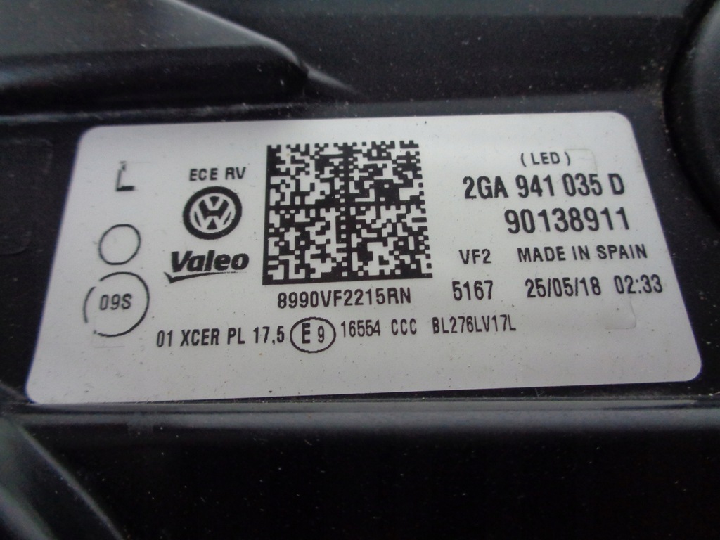 фото №11, Лампа левая vw t-roc troc 2g 2ga 17- full led