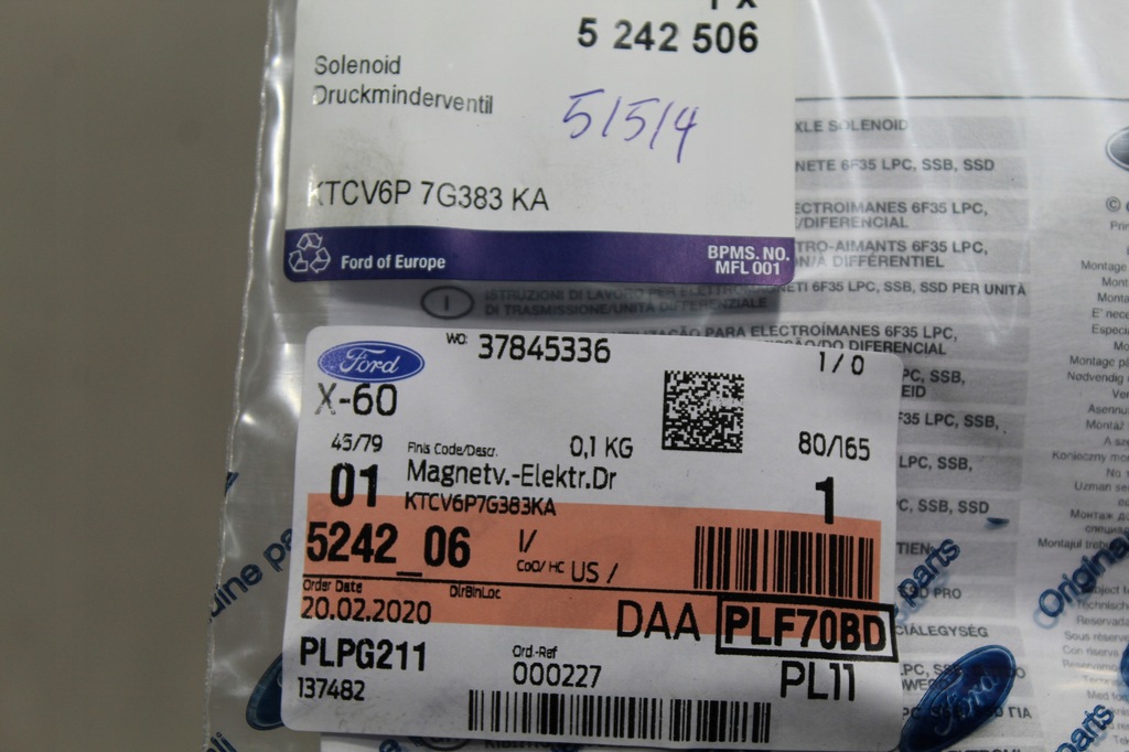 фото №3, Клапан електромагнітний ford kuga mk2 ecoboost