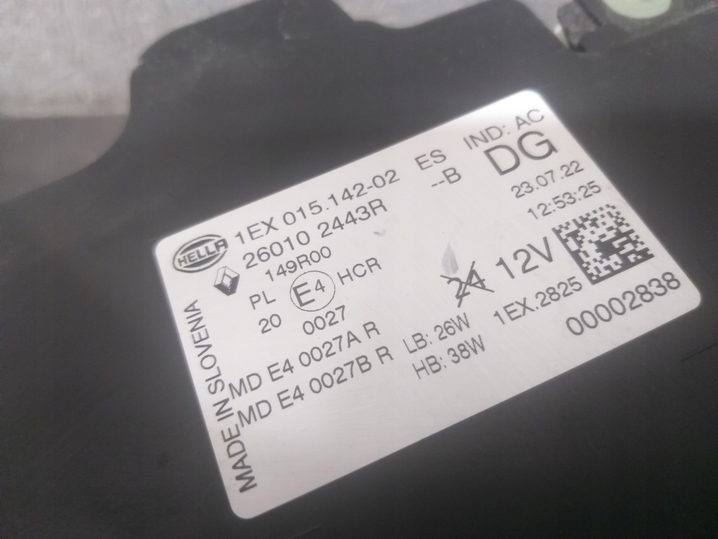 Фара перед правий renault megane v 5 e tech e-tech full led 260102443r в Україні