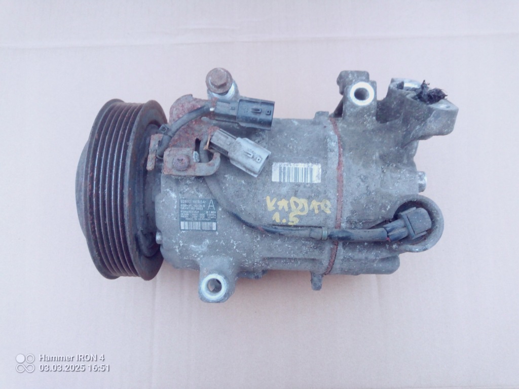 фото №1, Компрессор кондиционера, насос renault kadjar 1.5dci, qashqai j11 92600 4ea0a