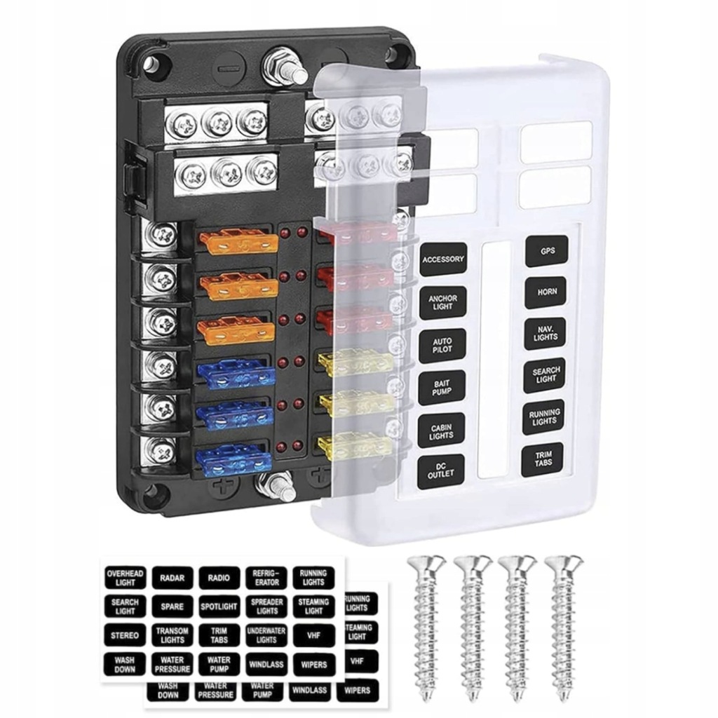 фото №14, Коробка роз'єм корпус запобіжників напрямна негативна profesjonalna 12 половина