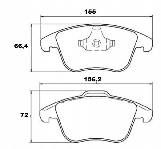 фото №8, Тормозные колодки тормозные перед ford mondeo mk4 s-max galaxy volvo s60 v60 v70 s80