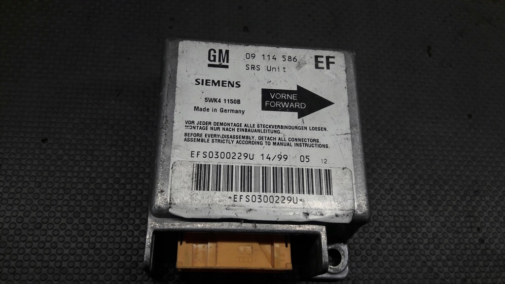 фото №1, 09114586ef модуль подушка безопасности opel corsa b tigra