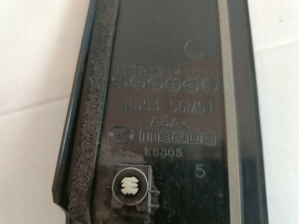 фото №6, Молдинг двері захист стійка задня правий kd53-50m51 mazda cx5