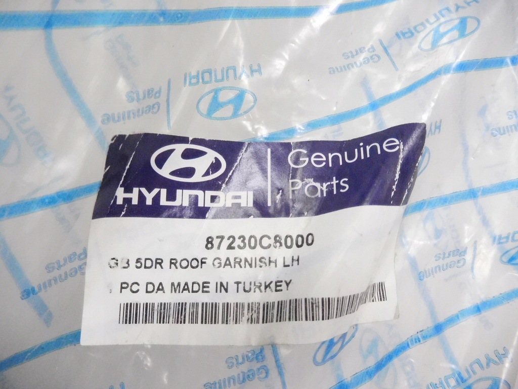 фото №12, Молдинг дахова ліва hyundai i20 5dr 2015- оригінальний номер 87230c8000
