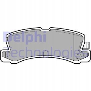 фото №2, Тормозные колодки тормозные задняя lp611 delphi lexus toyota
