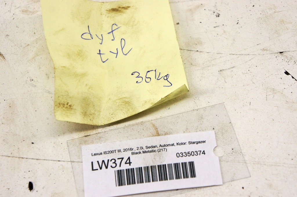 фото №5, Lw374 lexus is 200t iii 2.0i мост дифференциал задняя 2et