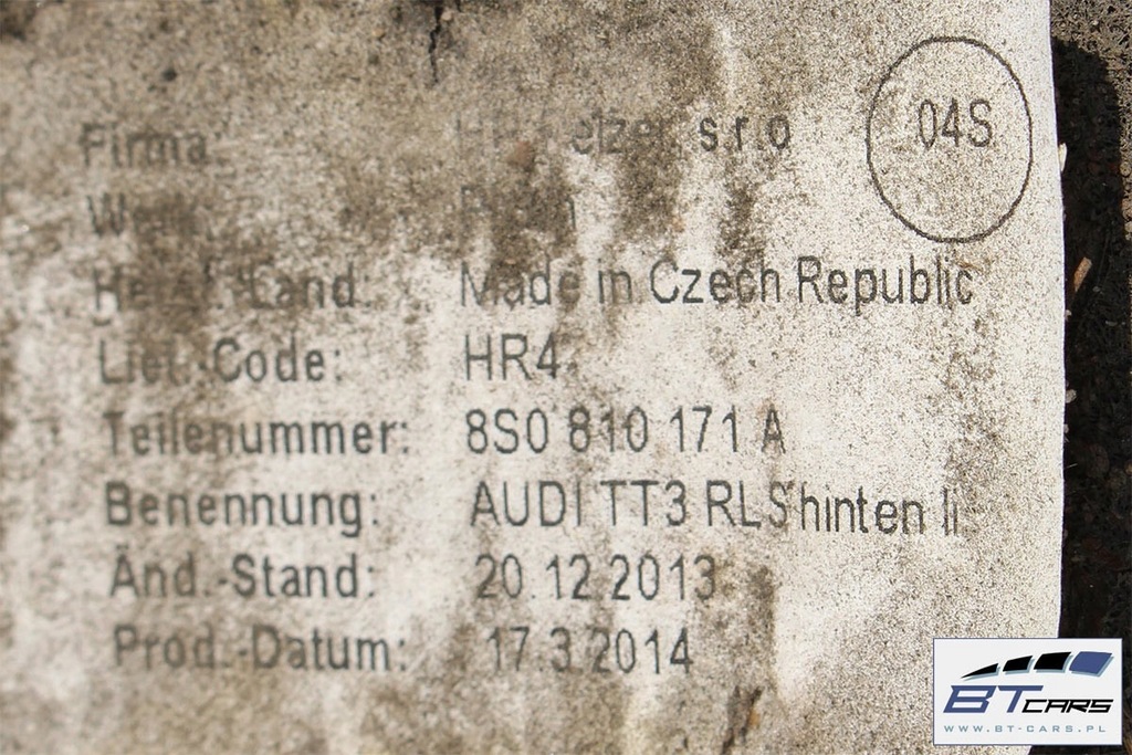 фото №8, Audi tt подкрылок задние задняя 8s0810171a 8s0810172a 8s