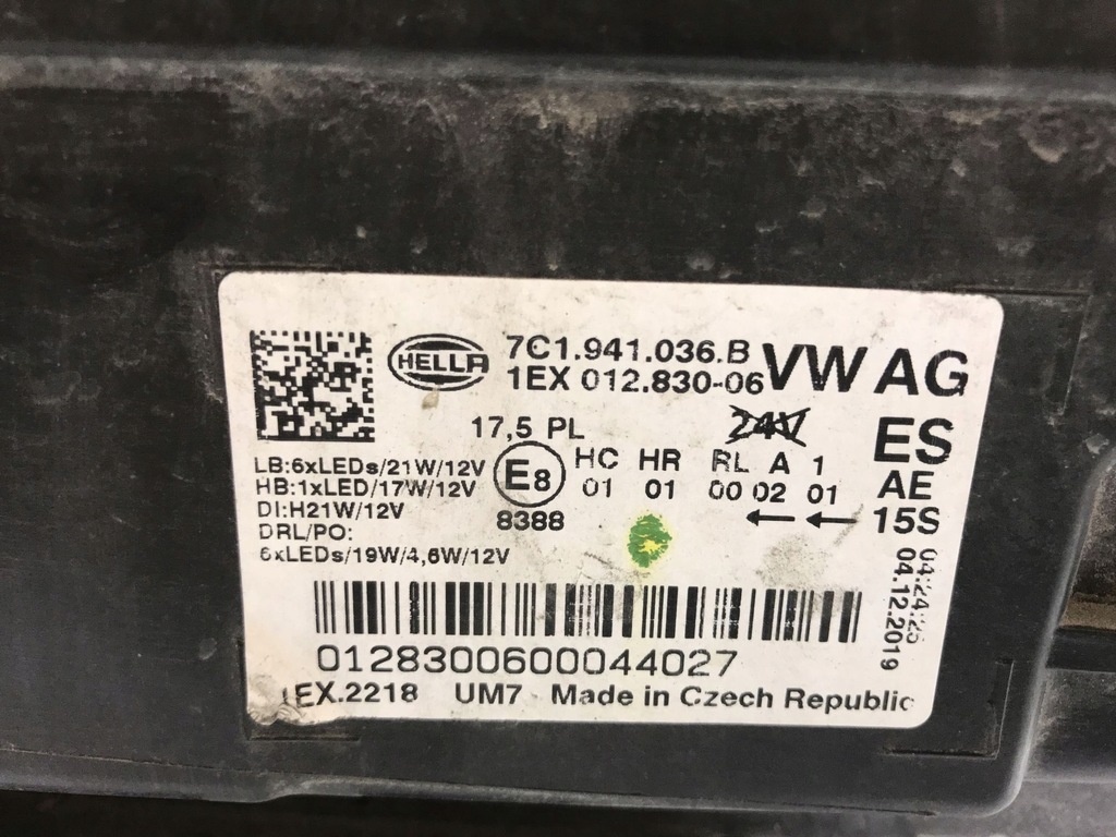 фото №14, Vw crafter ii full led лампа права 7c1941036b