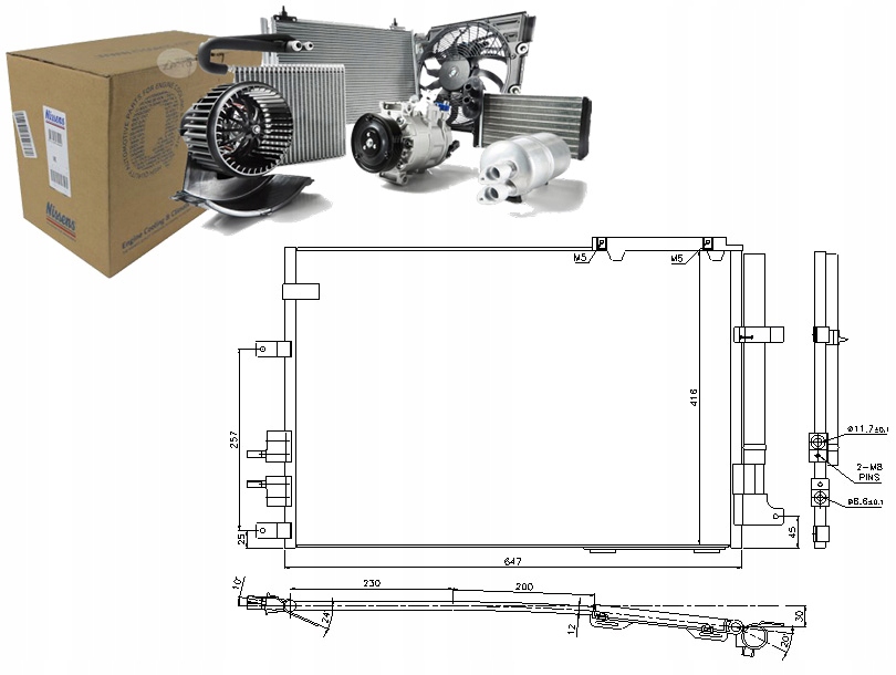 фото №1, Конденсатор кондиционера alfa romeo spider 3.2 jts