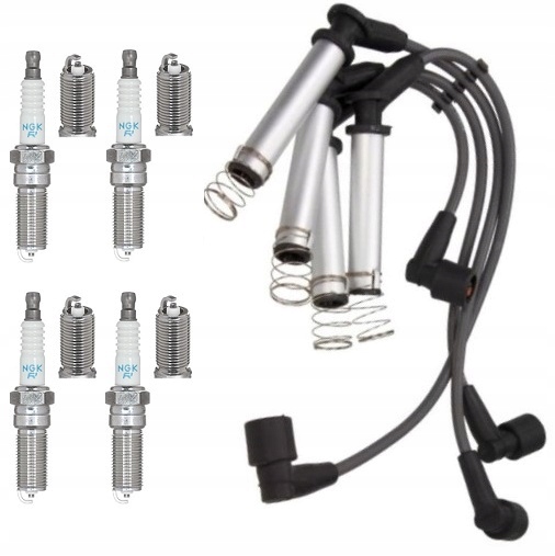 фото №1, Провода кабели зажигания kpl ford fiesta v ka 1.3 + свечи зажигания ngk