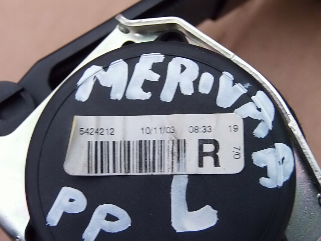 фото №5, Pas безпеки правий перед opel meriva a europa
