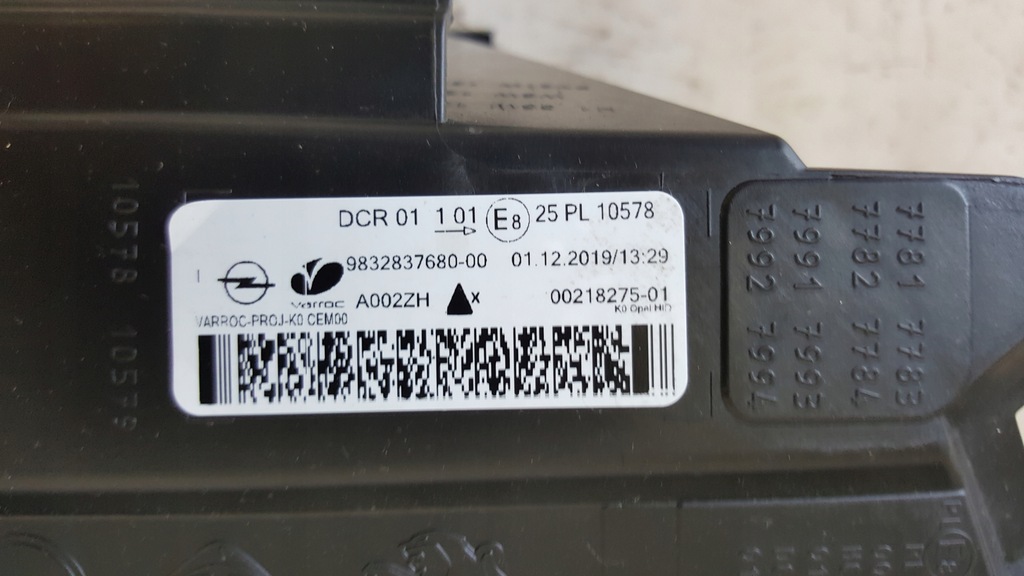 фото №9, Opel zafira life vivaro c led лампа перед ліва 19-