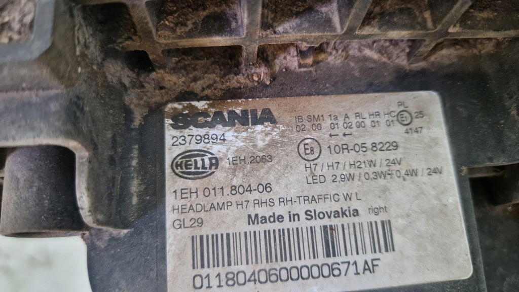 фото №7, Фара scania p/g/r/s 2016- правий