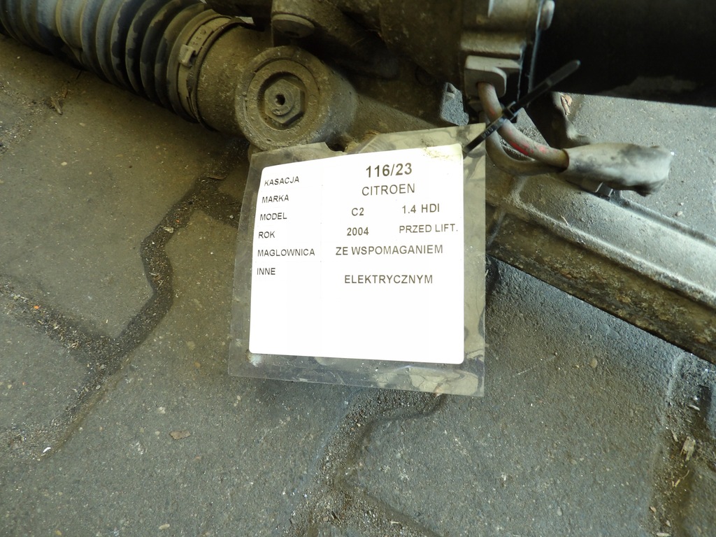 фото №4, Рулевая рейка усилитель citroen c2 1,4hdi