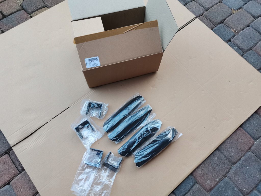 Купить Vw caddy 2k5 рейлинги кровельные комплект . хромированные новая