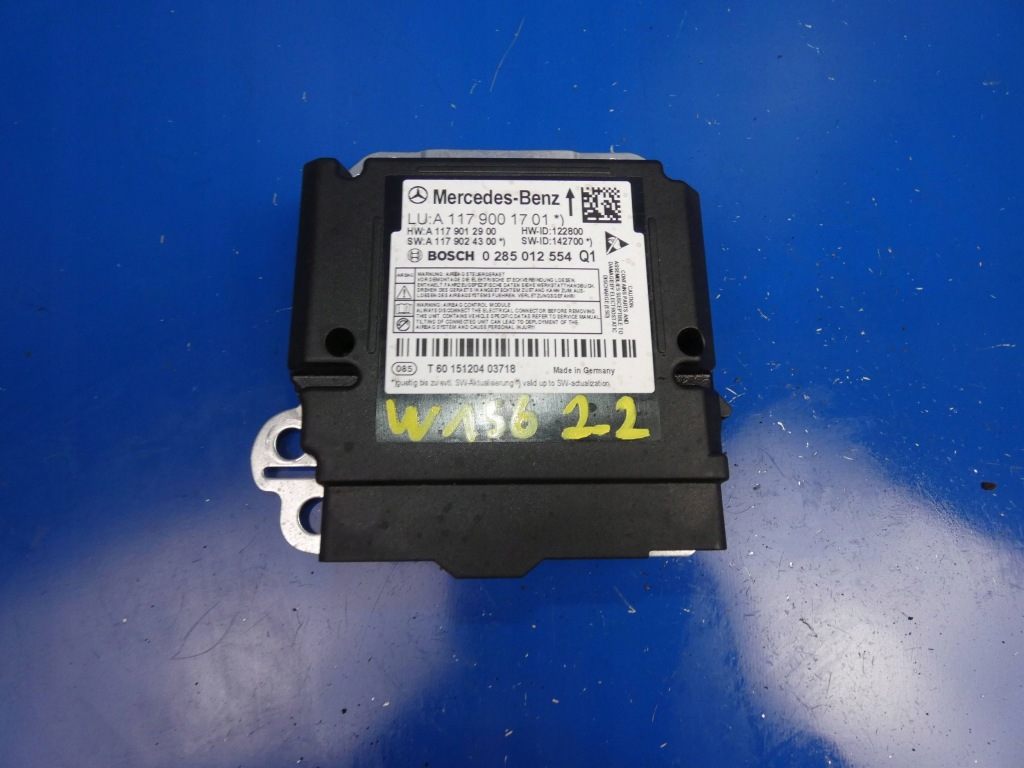 фото №1, Mercedes-benz gla w156 2015 блок керування / модуль подушка безпеки