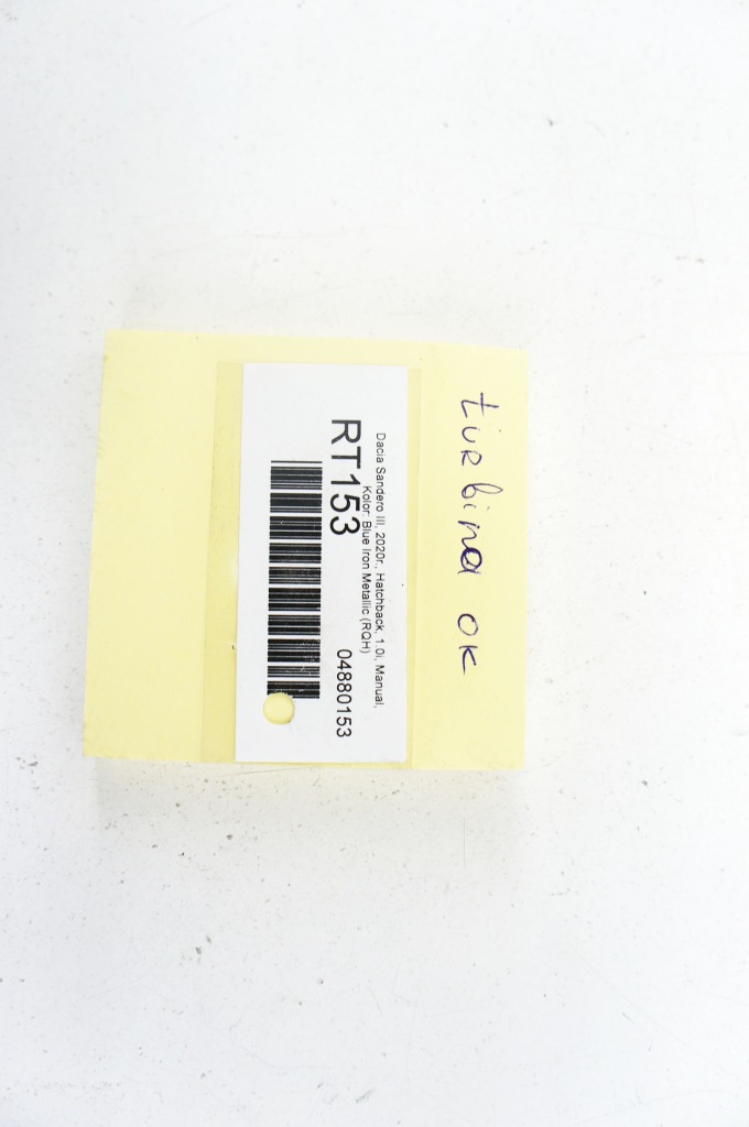 фото №10, Rt153 dacia sandero iii 1.0i турбонагнетатель bw833027 6nw01113290 08727rhml