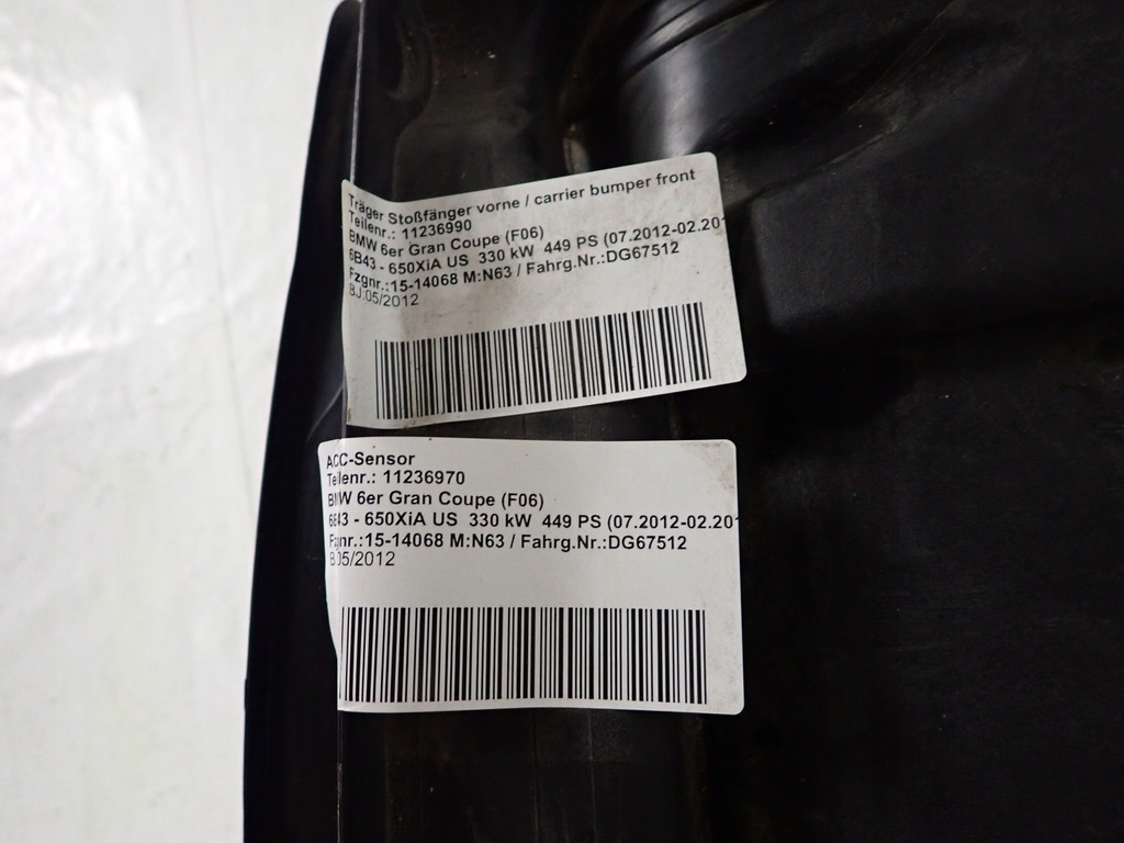 фото №15, Bmw 6 f06 11- pas передній підсилювач радіатор