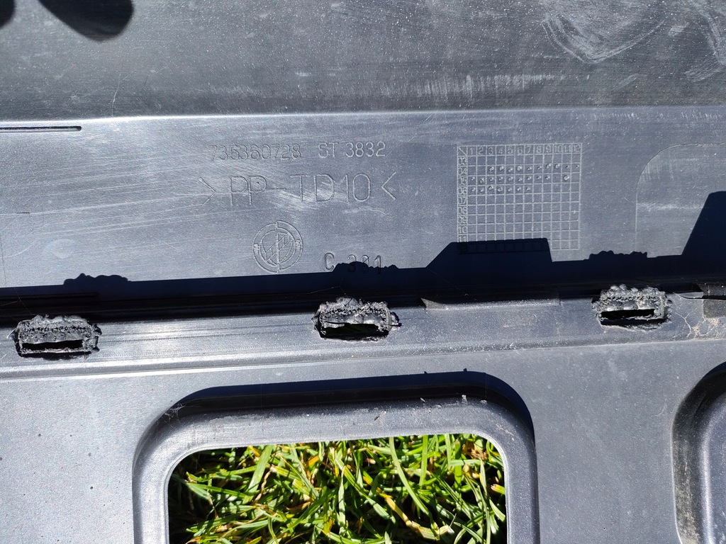 фото №10, Fiat panda ii 2 100hp 100 hp бампера задняя оригинал do klejenia 735360728