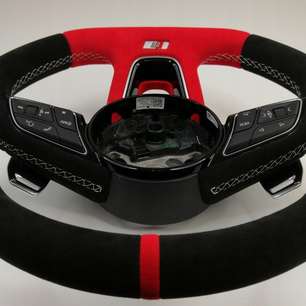 фото №8, Audi a3 s3 rs3 8v a4 s4 rs4 a5 s5 rs5 b9 воздуховод alcantara плоская fv