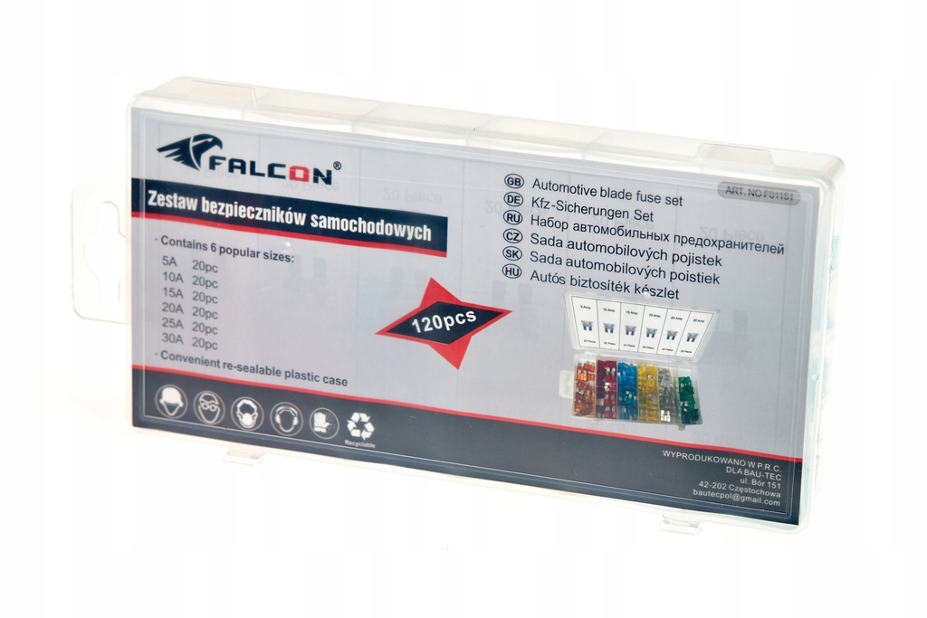 фото №14, Набір dużych запобіжників płytkowych 120 szt