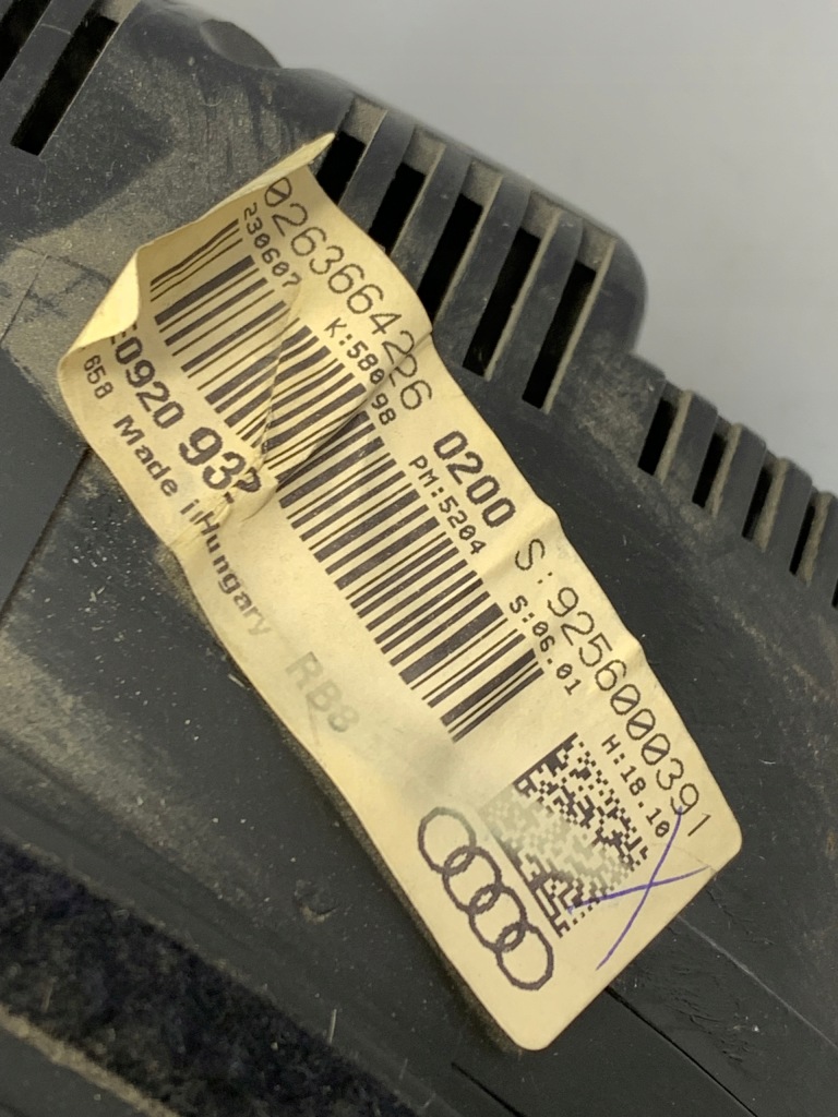 фото №8, Лічильник приладова панель audi 8e0920932 0263664226