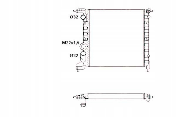 Nrf радиатор воды renault clio 1 1.2 b/c/s57a. b Цена