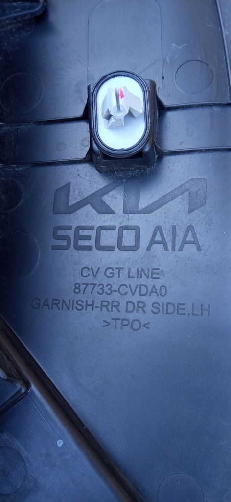 фото №15, Kia ev6 gt line 2021- молдинг накладка дверь левый задняя левая задняя 87733-cvda0