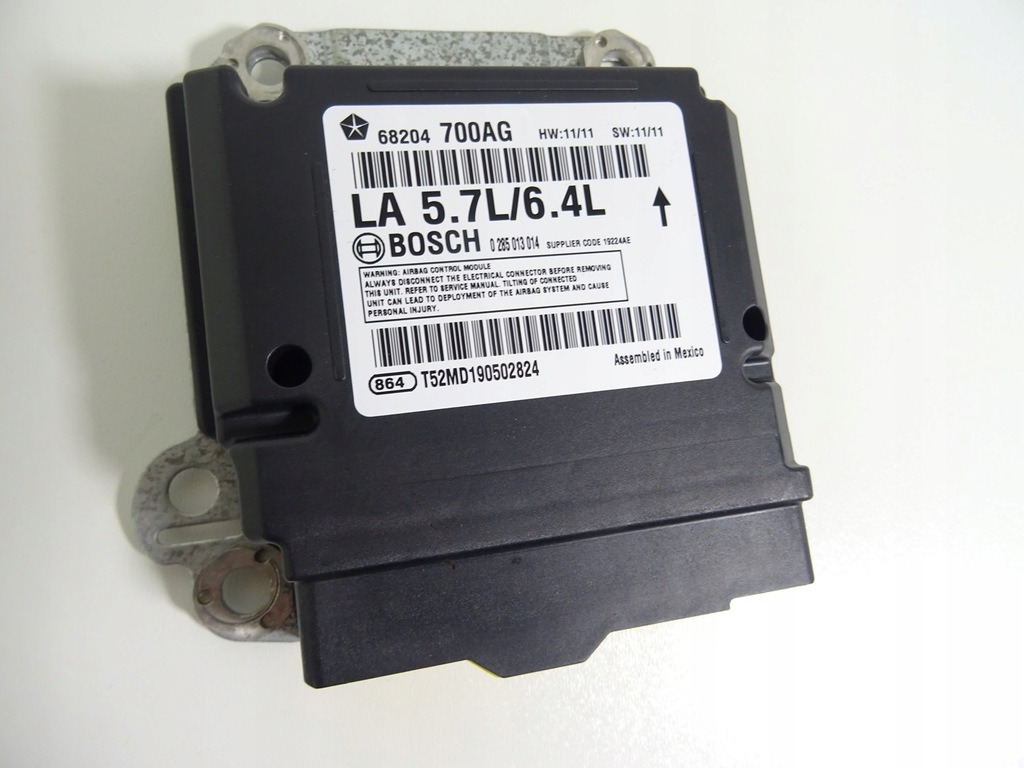 фото №2, 2015-2023 challenger 5.7 6.4 srt модуль блок керування датчик подушок подушка безпеки