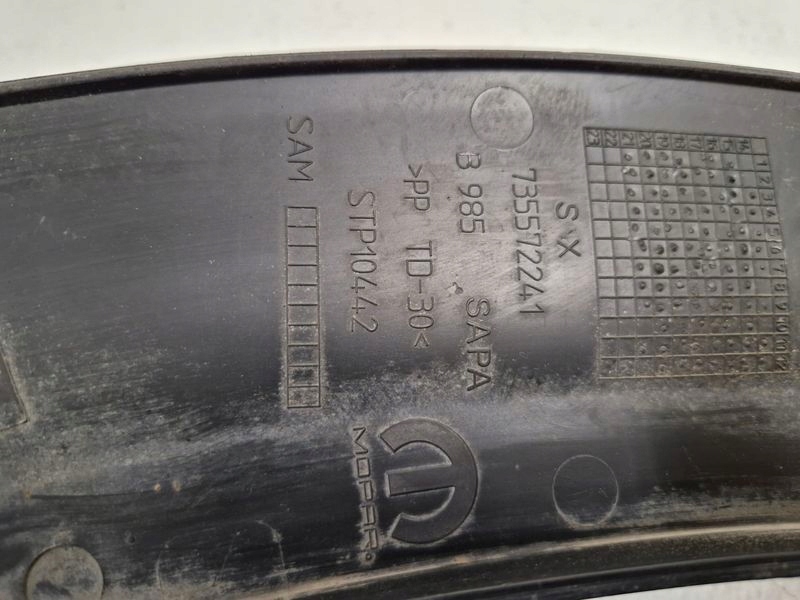 фото №10, Fiat 500x молдинг накладка крыла левый задняя задняя 735572241