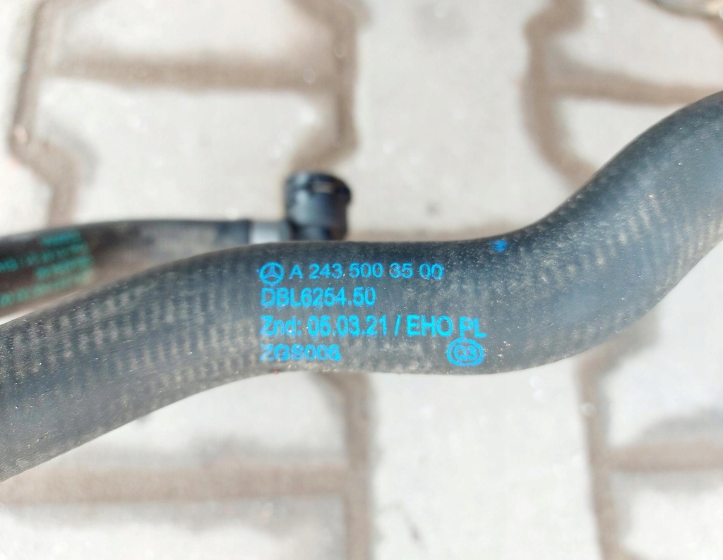 фото №8, Mercedes eqb w243 x243 23r. провода охлаждение аккумулятора a2435004800