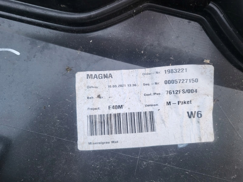 фото №10, Bmw 1 f40 m-pakiet бампер передний оригинальный