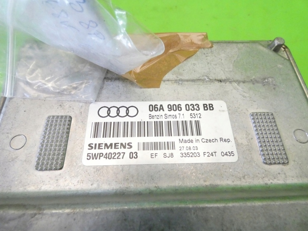 фото №9, Набор стартовый do запуск иммобилайзер 06a906033bb audi a3 8p 1.6 8v 03-05