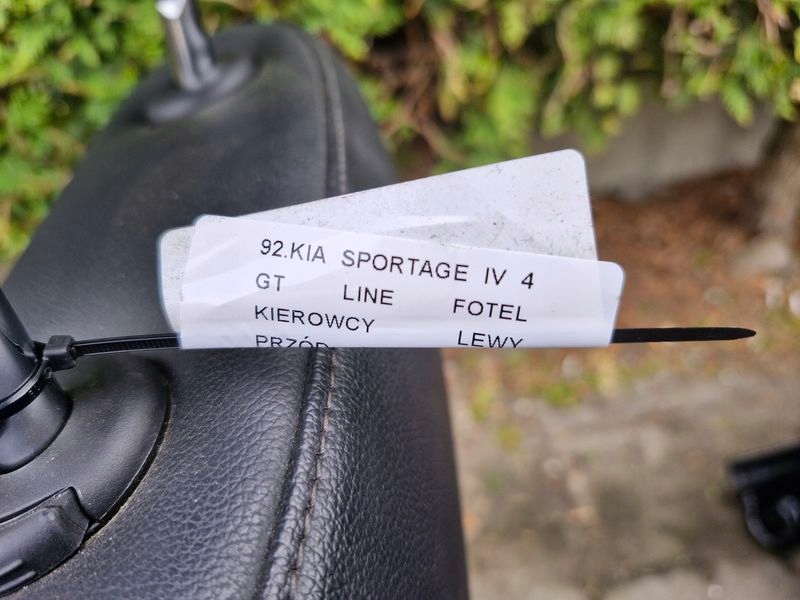 фото №11, Kia sportage iv 4 gt line gtline сидіння водія лівий перед eu шкіра