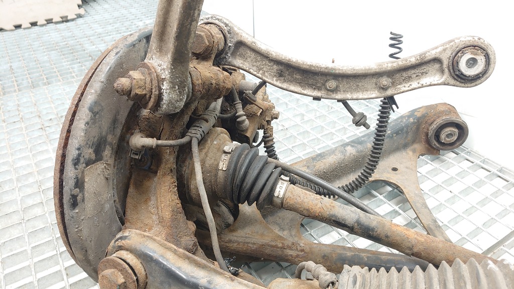 фото №7, Vw touareg i 7l 2.5tdi поворотный кулак левая задняя рычаги амортизатор комплектная