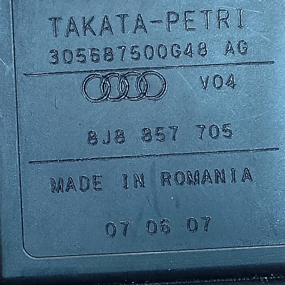фото №7, Pas безопасности правый перед audi tt tts 8j 2006-2014 8j8857705