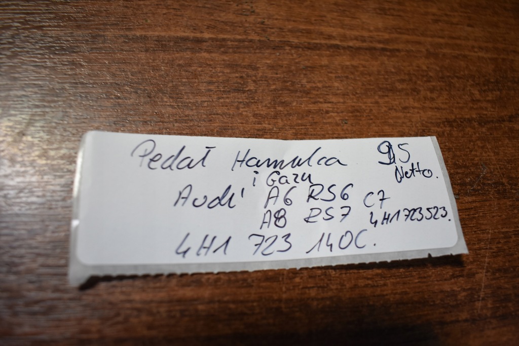 фото №7, Idealny kpl. педали газа i тормоза audi a6 rs6 a8 rs7 c7 1