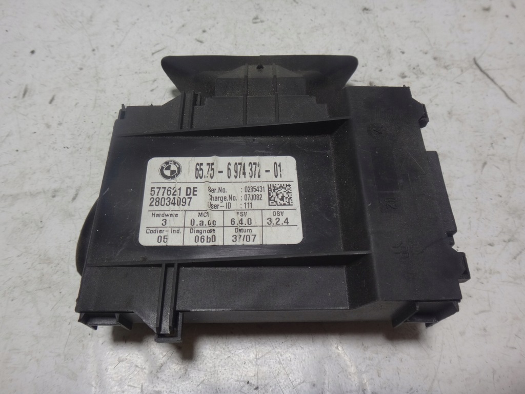 фото №1, Модуль ультразвуковой сигнализация bmw e65 e66