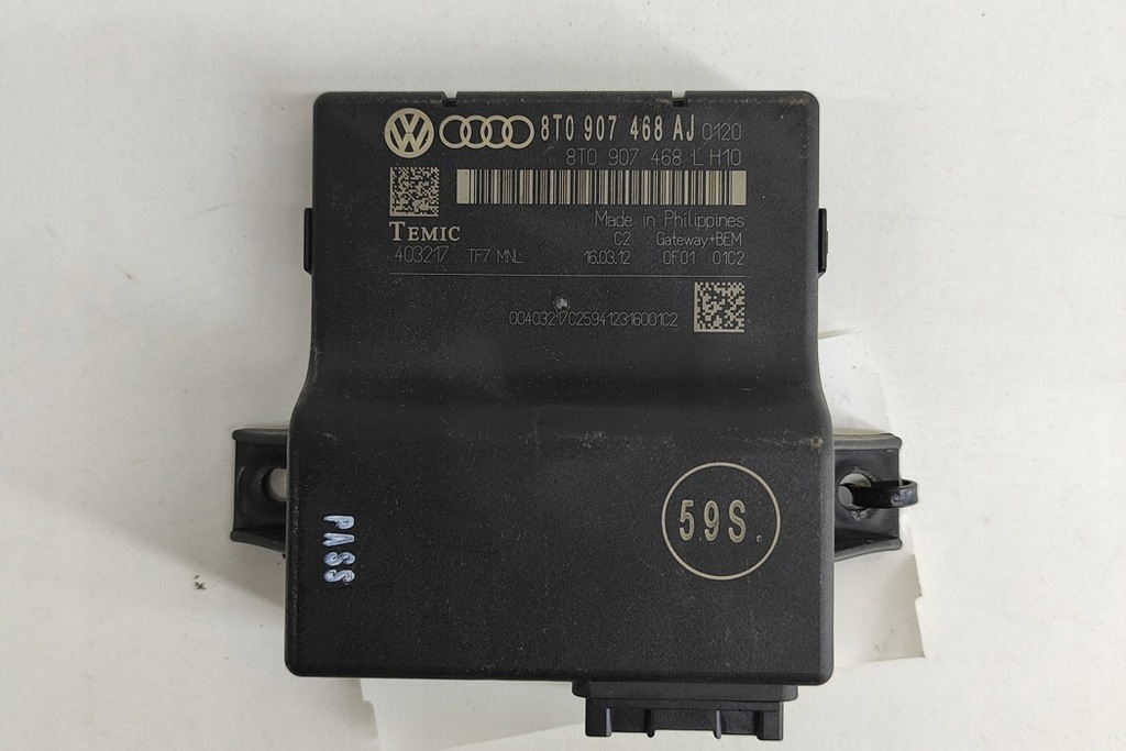 фото №1, Audi q5 8r шлюз керування unit 8t0907468aj 2.0 дизель 125kw 2012