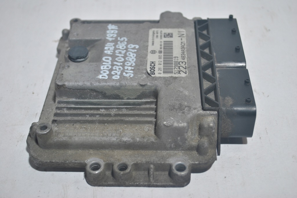 фото №7, Бортовий комп'ютер блок керування двигуна fiat doblo 0281012865 51798819