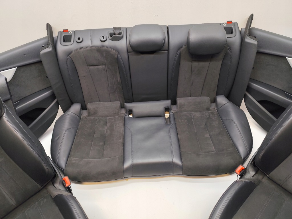 фото №8, Audi a4 b9 sedan сидіння заднє сидіння обшивки тунель шкіра alcantara