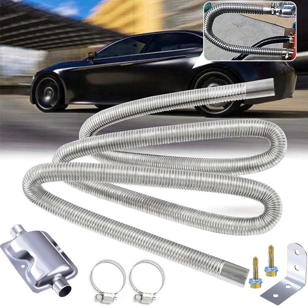 фото №1, Труба вихлопна 300 cm wąż випускний do генератора струму труба вихлопна