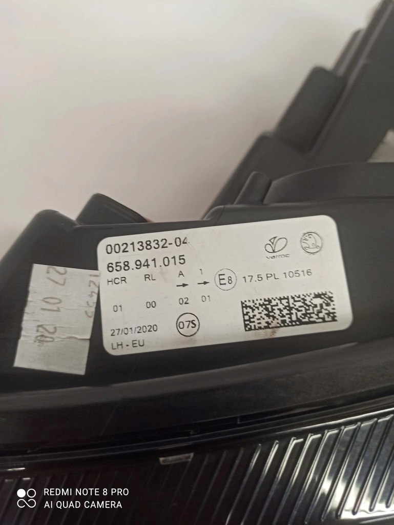 фото №14, Лампа левая правая full led skoda kamiq 658941016