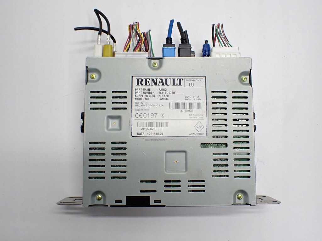 фото №7, Навигация navi радио оригинал 280905791r 281157072r renault espace v 15r