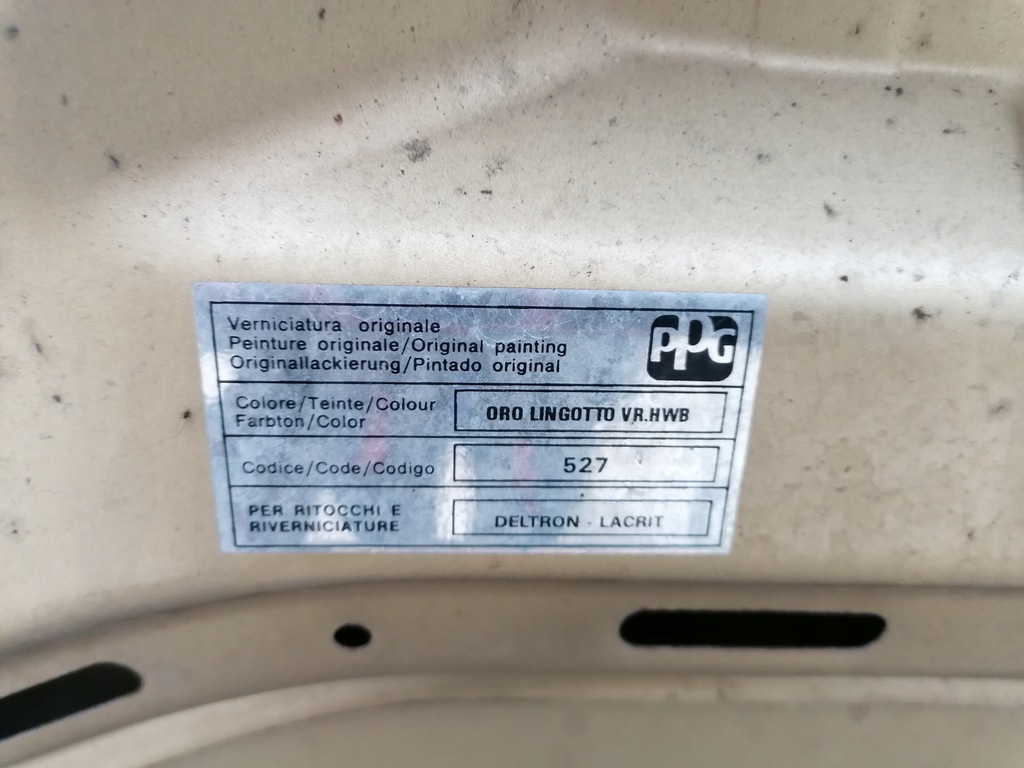 фото №5, Fiat punto ii капот крышка двигателя 527