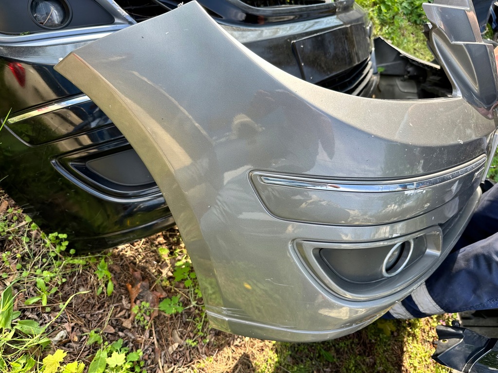 фото №8, Mercedes b klasa w245 бампер перед передний с хромированные элементы szary лак 748