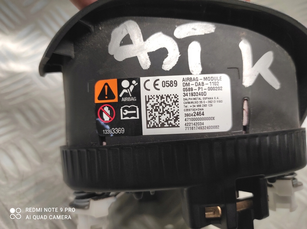 фото №6, Подушка подушка безпеки водія opel astra k v 39042464